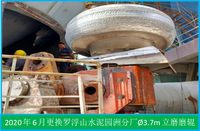 立磨磨輥更換（羅浮山水泥園洲分廠(chǎng)）